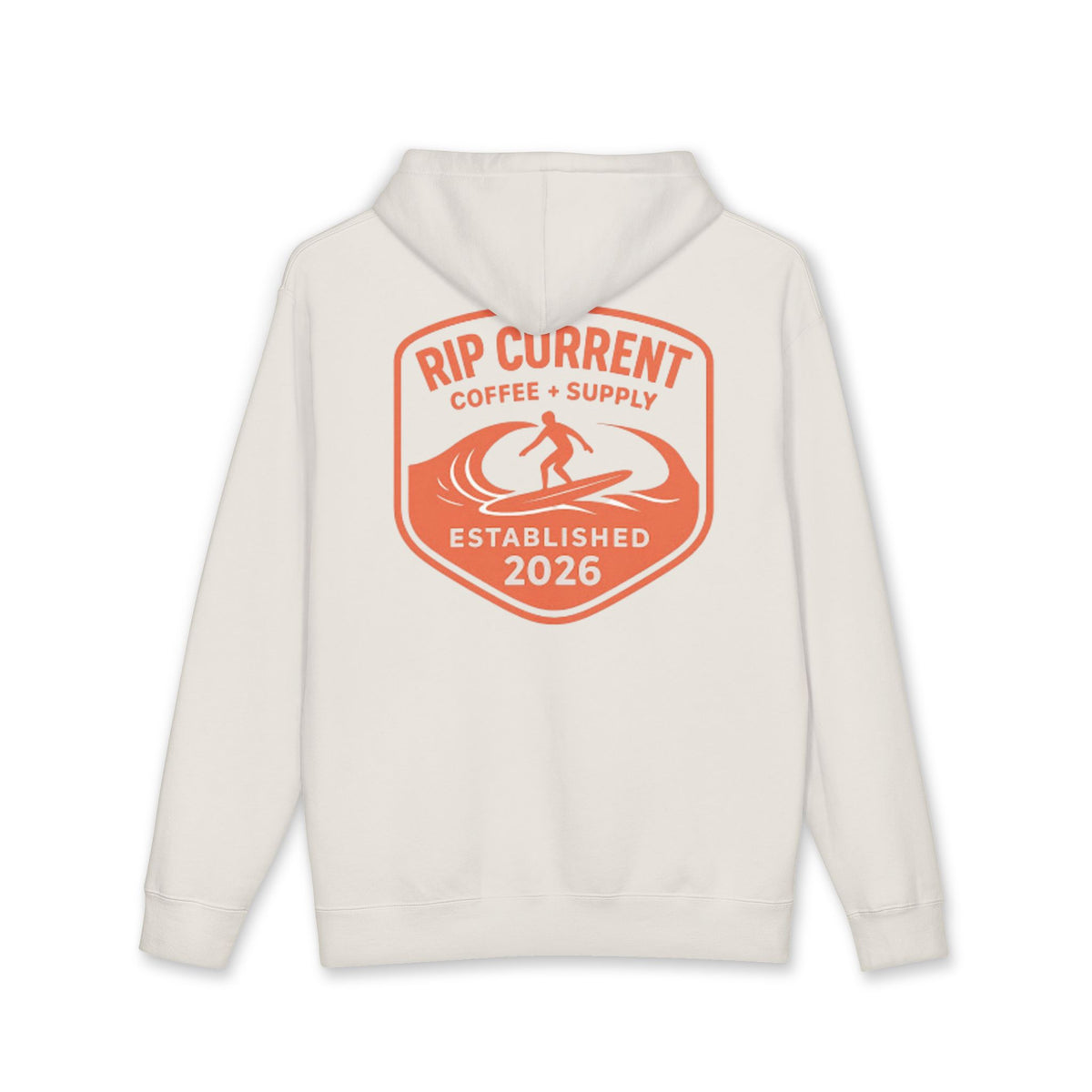 Surf More Worry Less Original Logo Hoodie