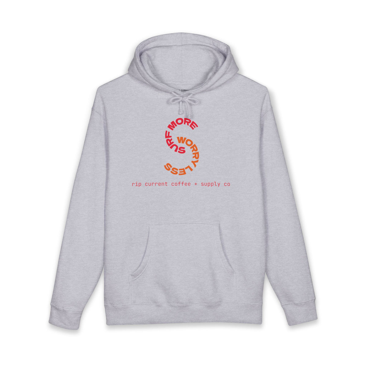 Surf More Worry Less Original Logo Hoodie