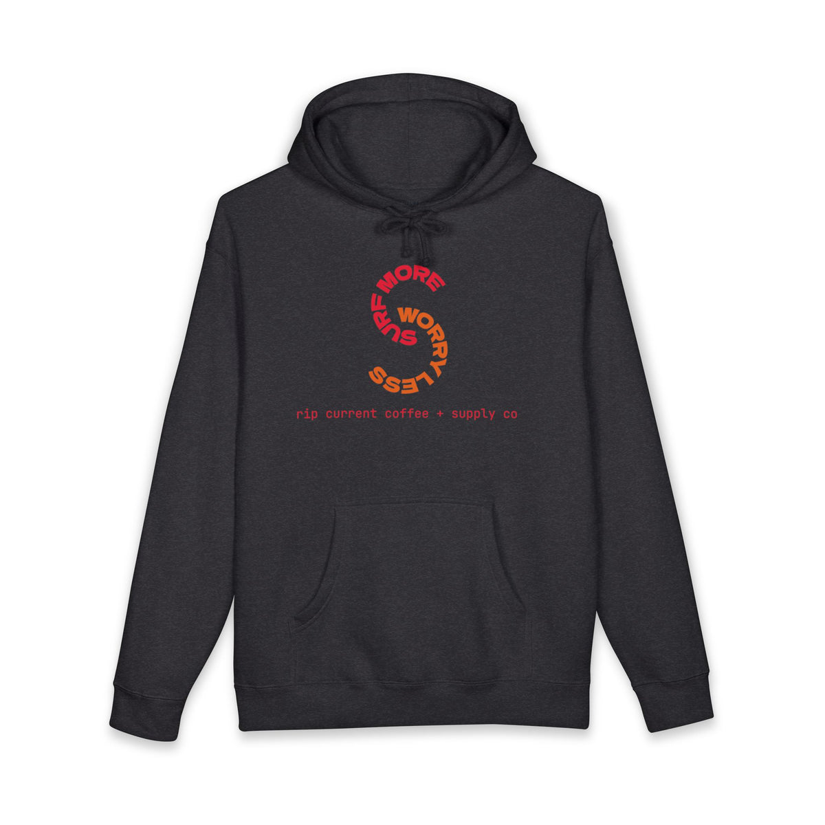 Surf More Worry Less Original Logo Hoodie