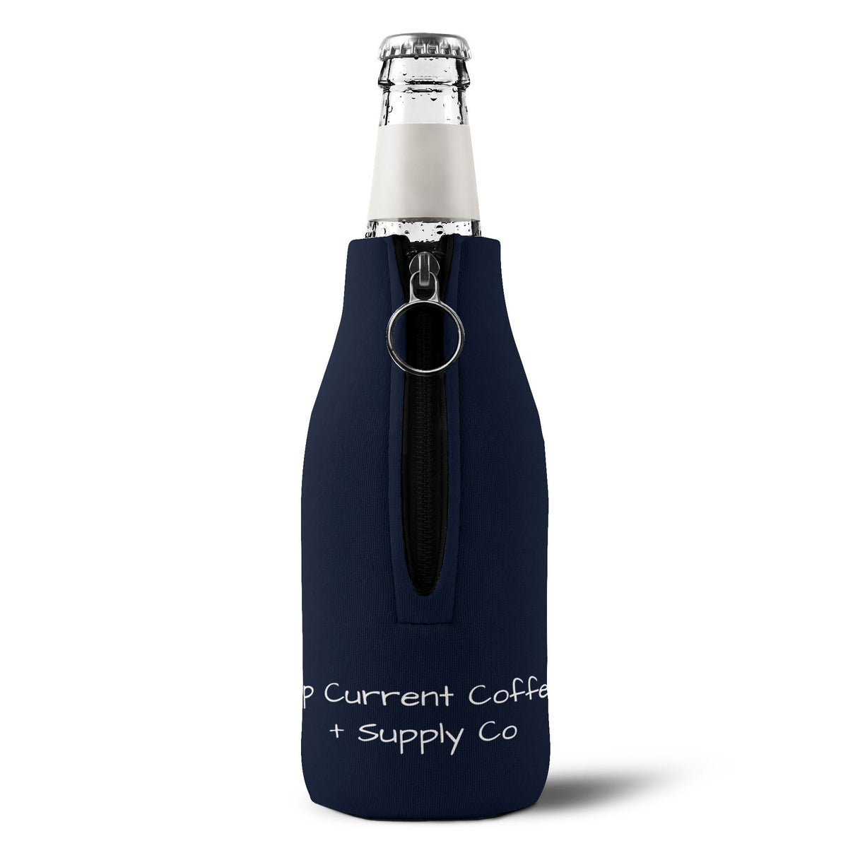 Wave Zip-Up Bottle Cooler Sleeve