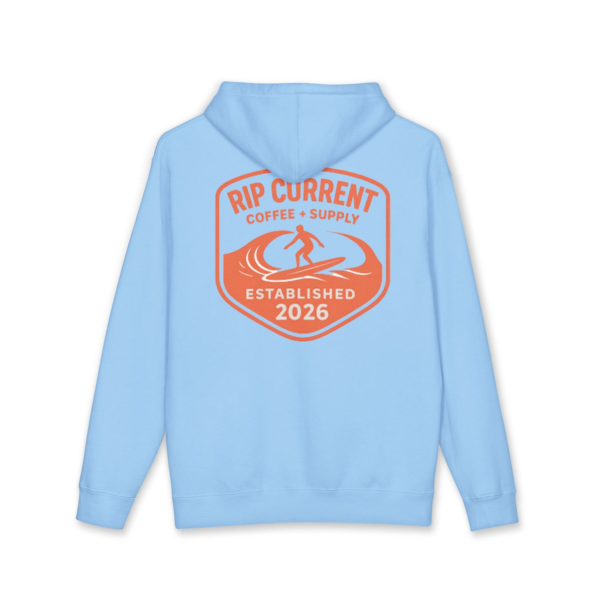 Surf More Worry Less Original Logo Hoodie