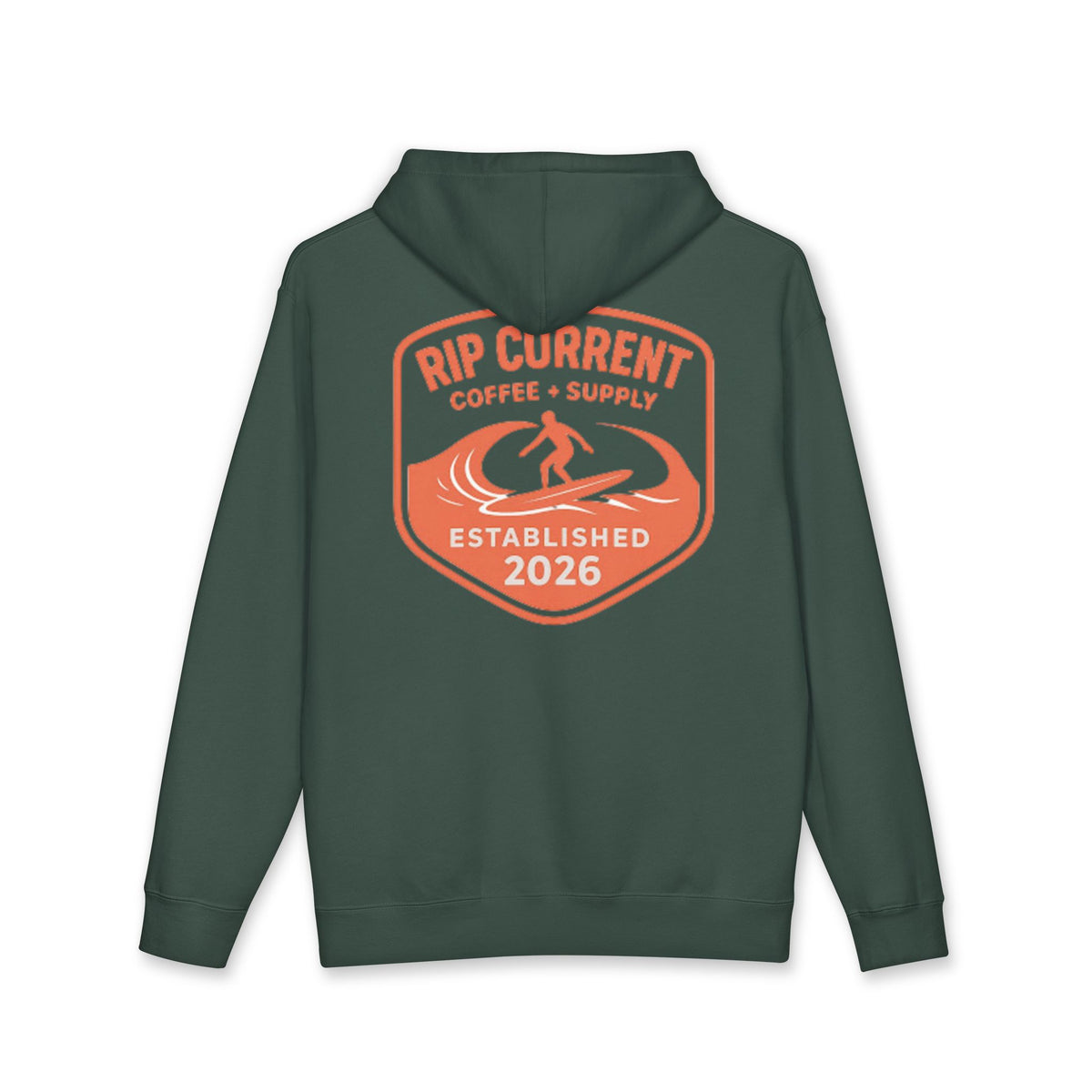 Surf More Worry Less Original Logo Hoodie