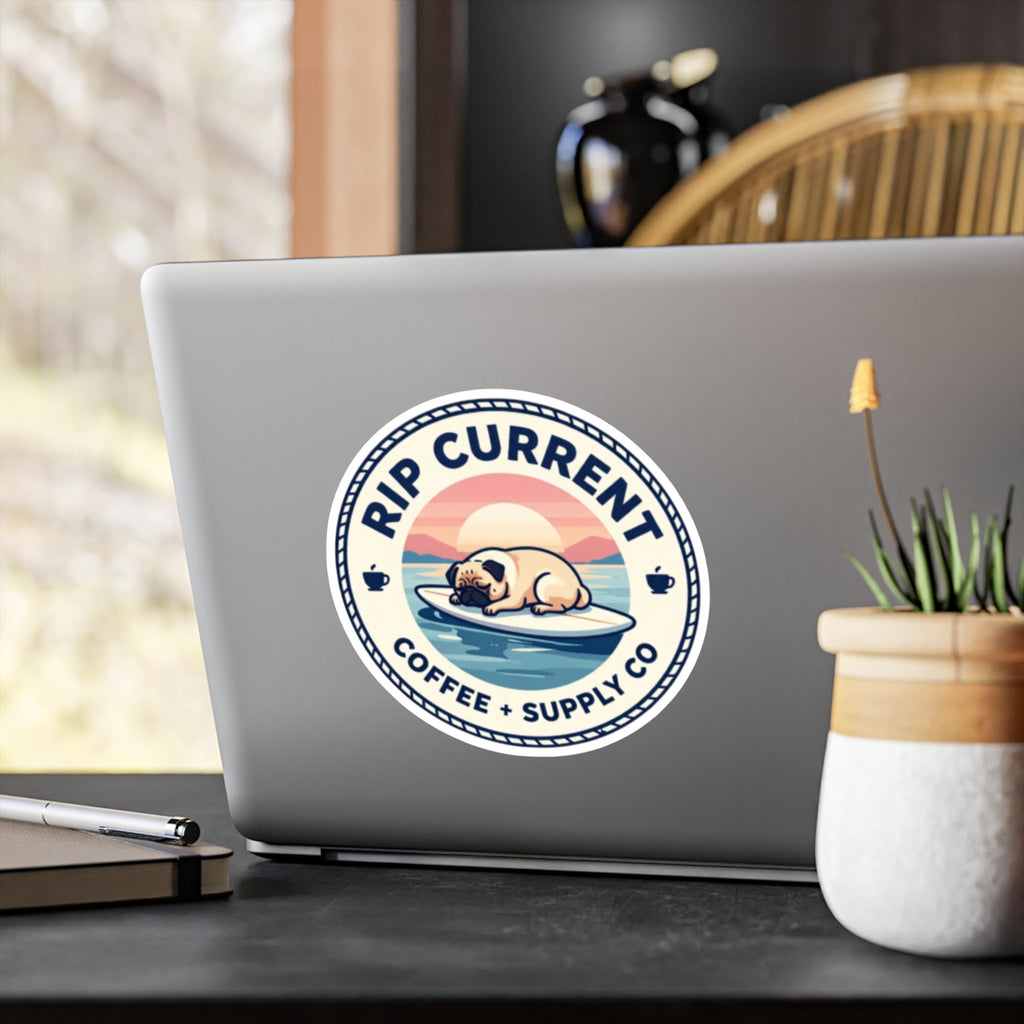 Sleeping Pug Sticker