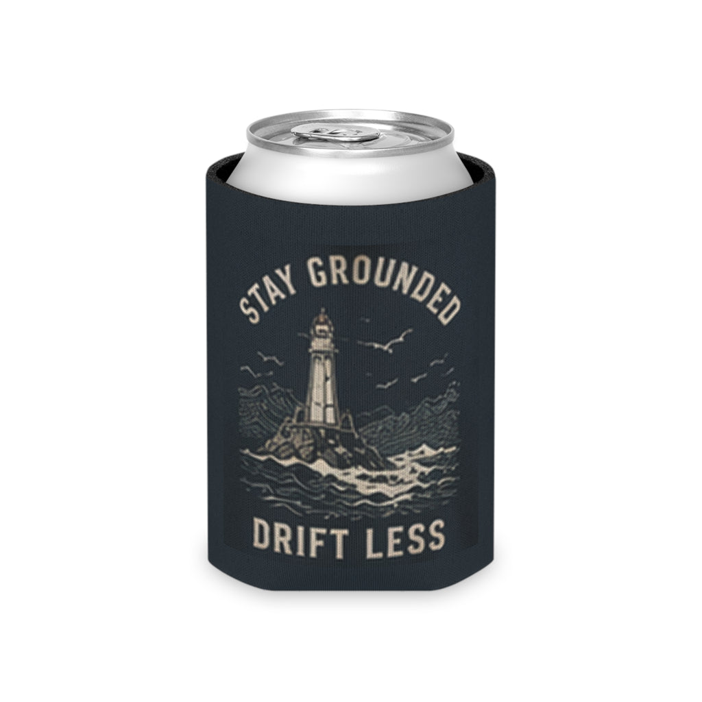 Stay Grounded Drift Less Can Koozie