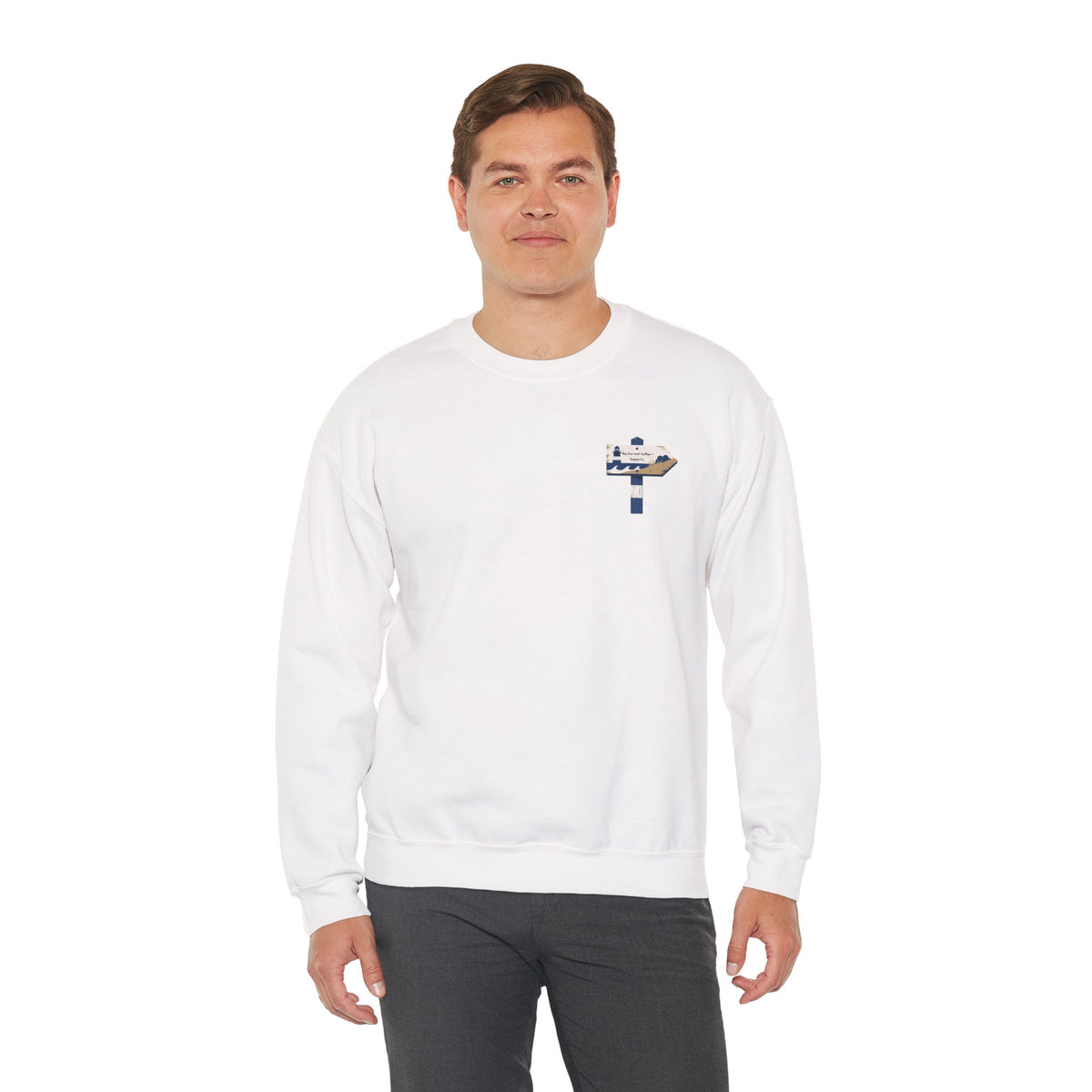 Lighthouse Signpost Crewneck