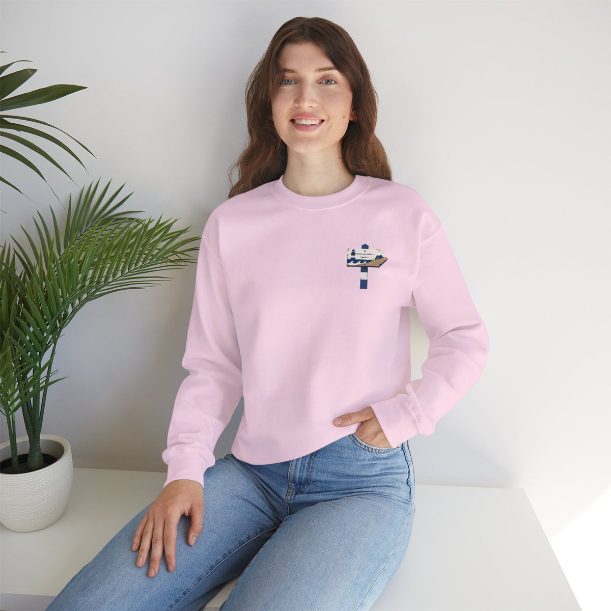 Lighthouse Signpost Crewneck