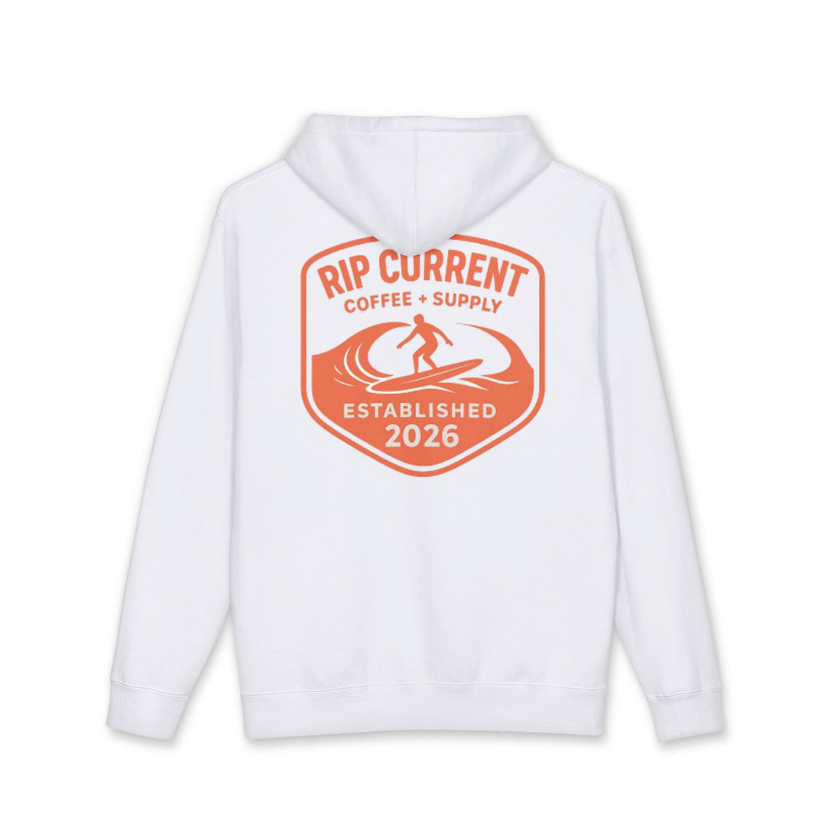 Surf More Worry Less Original Logo Hoodie