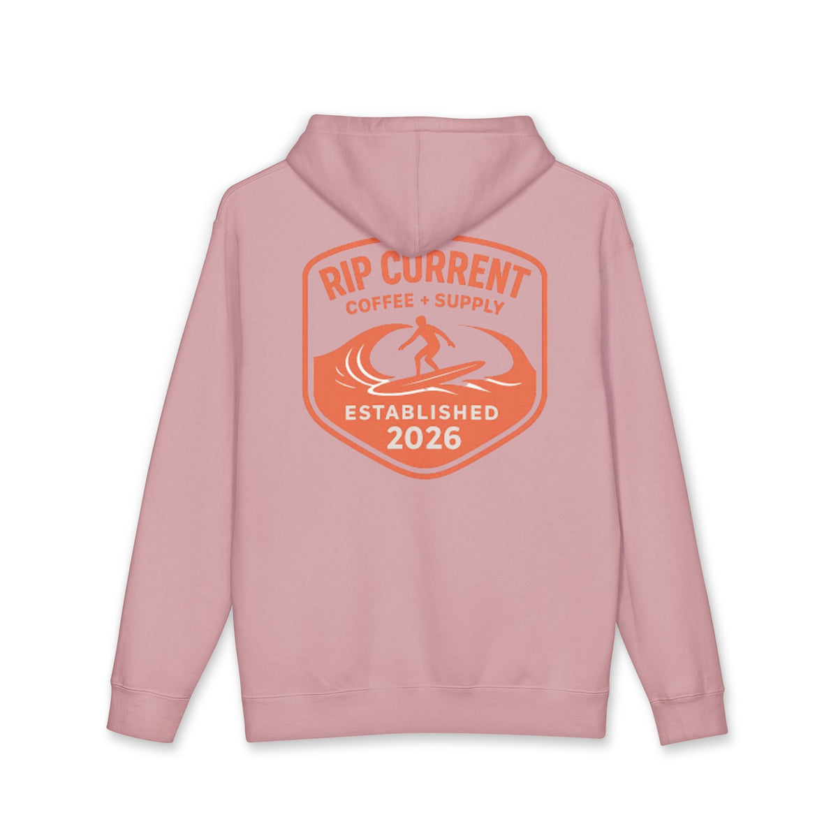 Surf More Worry Less Original Logo Hoodie