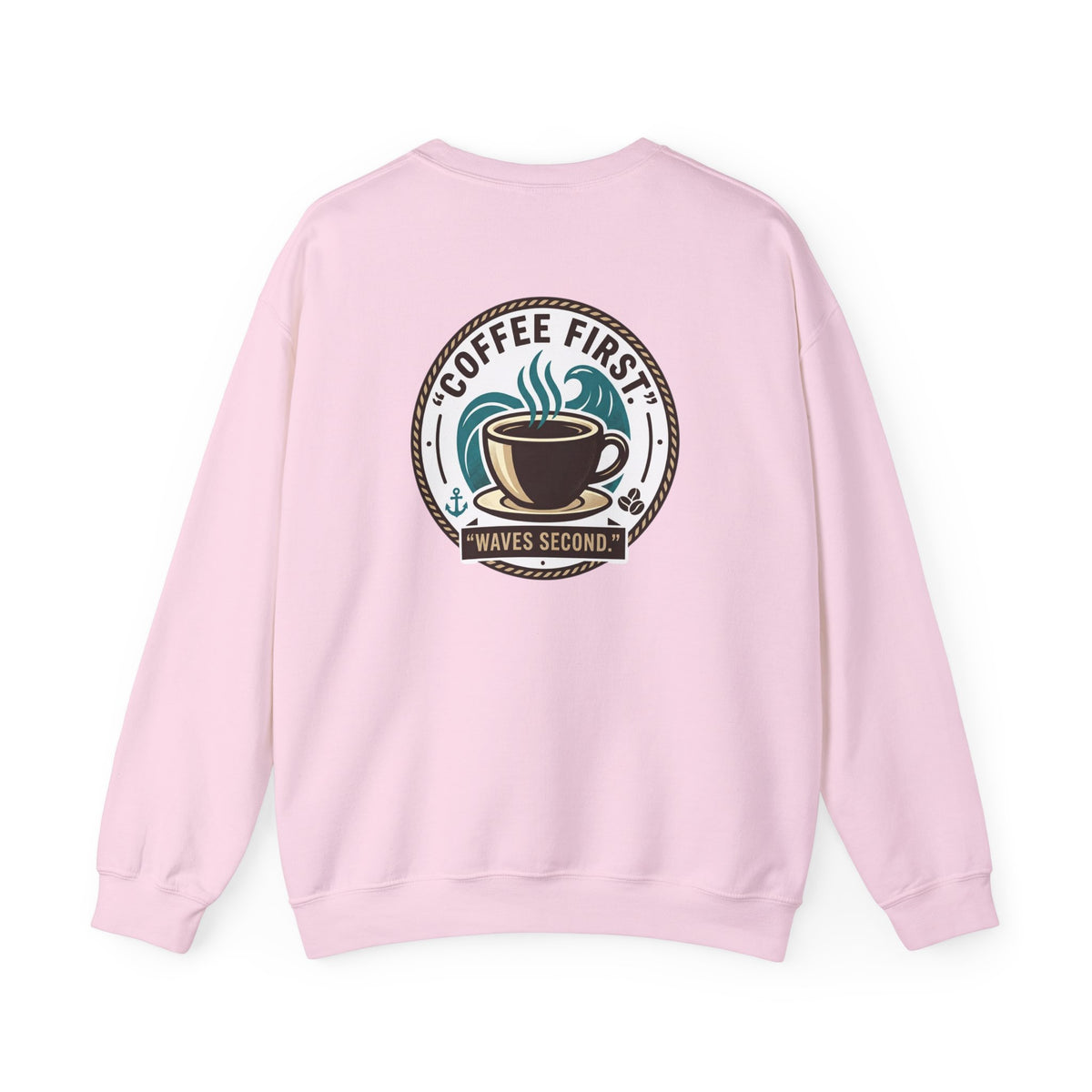 Coffee First Waves Second Crewneck