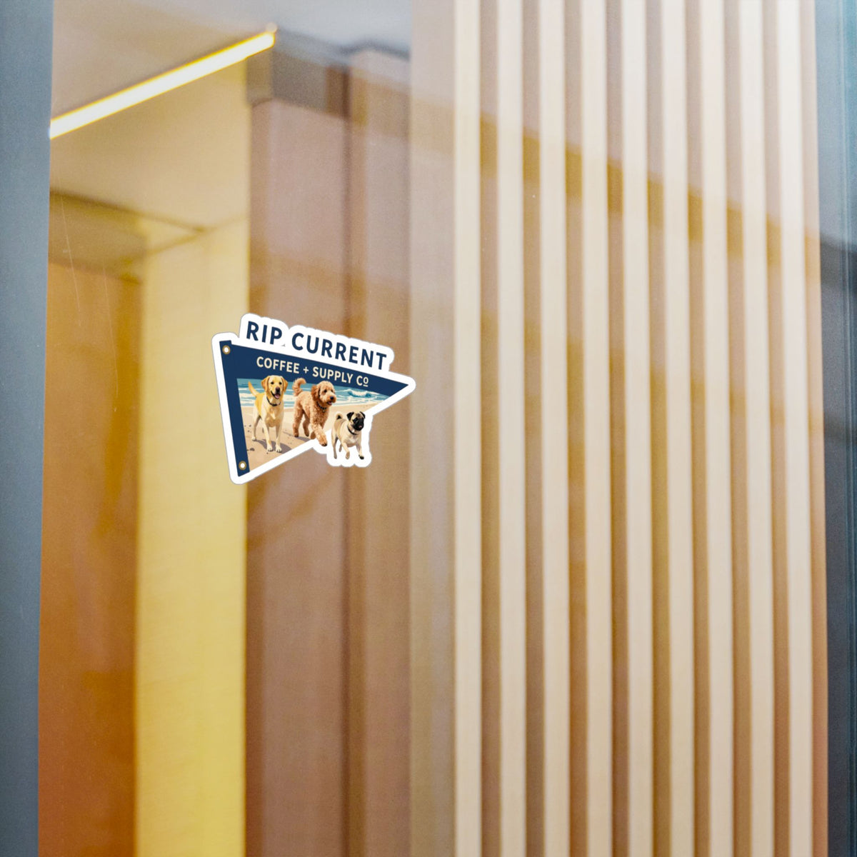 Dogs Pennant Sticker