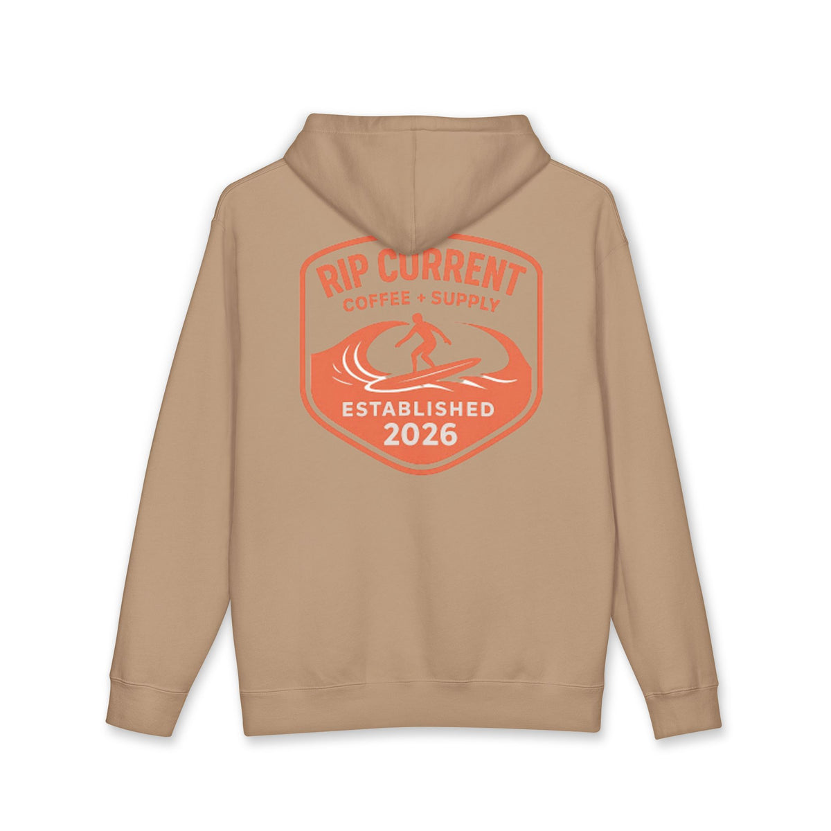 Surf More Worry Less Original Logo Hoodie