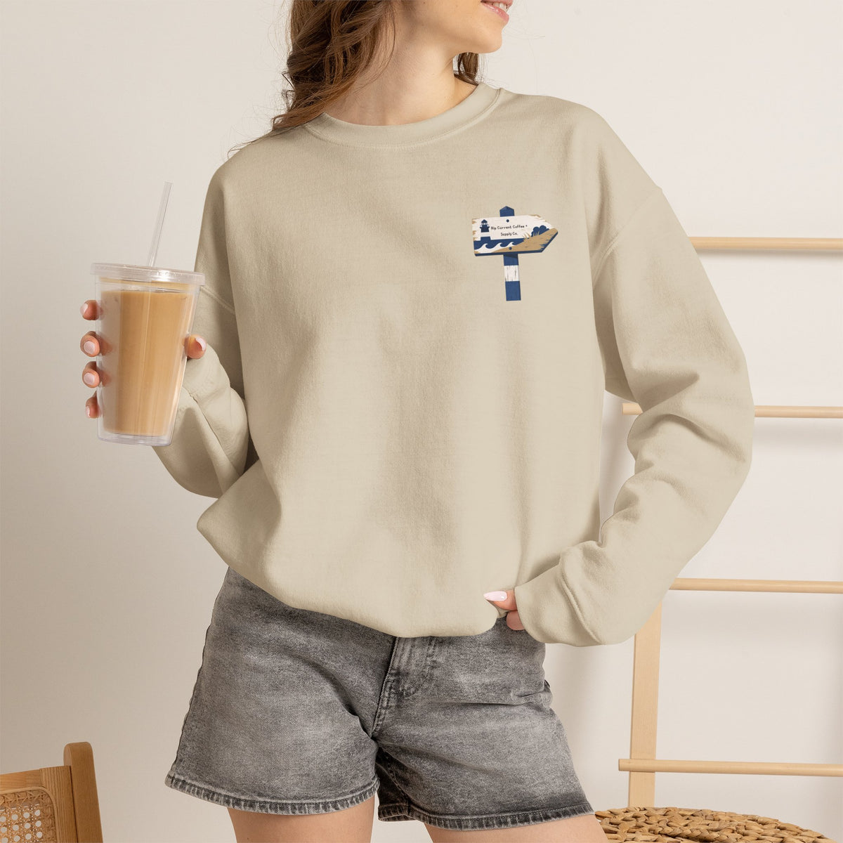 Lighthouse Signpost Crewneck