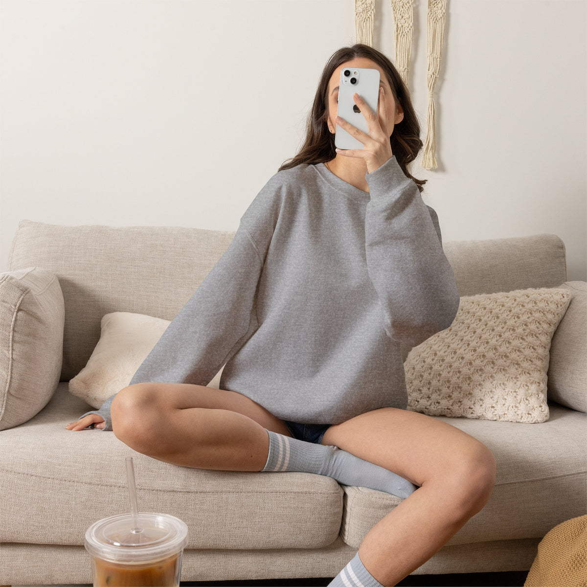 Coffee First Waves Second Crewneck