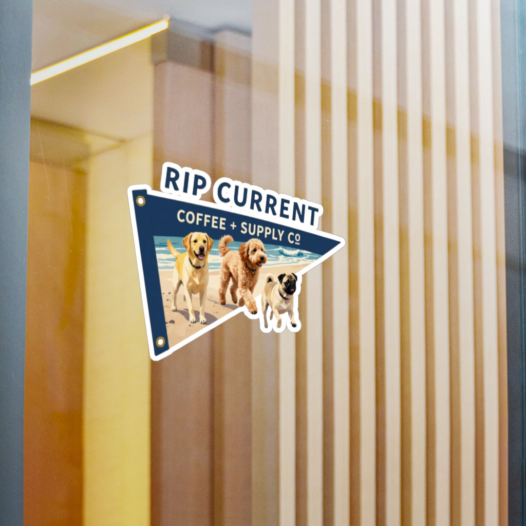 Dogs Pennant Sticker