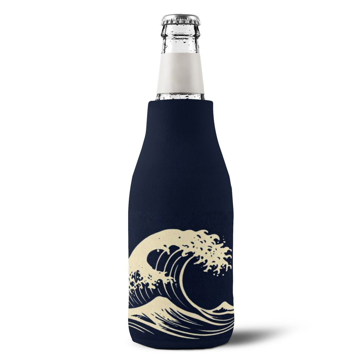 Wave Zip-Up Bottle Cooler Sleeve