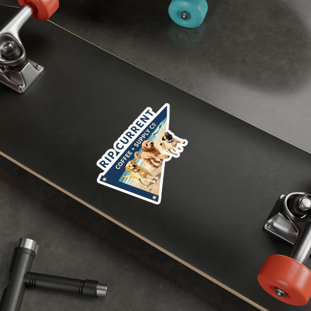 Dogs Pennant Sticker