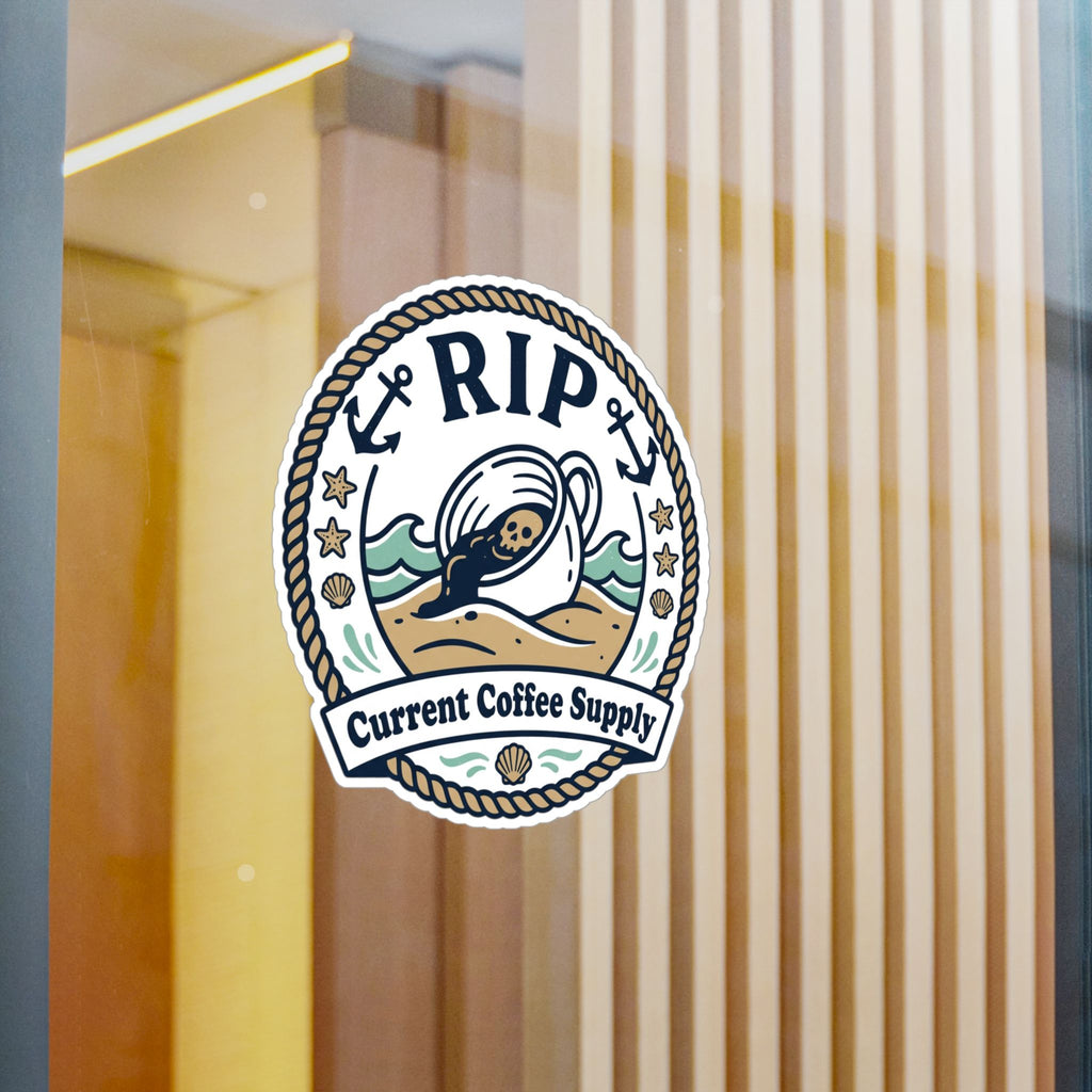 RIP Coffee Cup Sticker