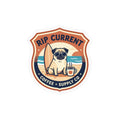 Pug Sunglasses Badge Sticker